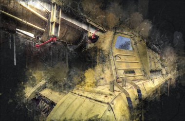 Uçaksavar füze tankı retro vintage