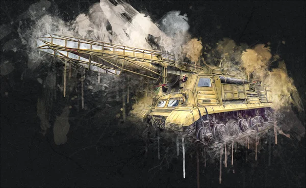 Uçaksavar füze tankı retro vintage