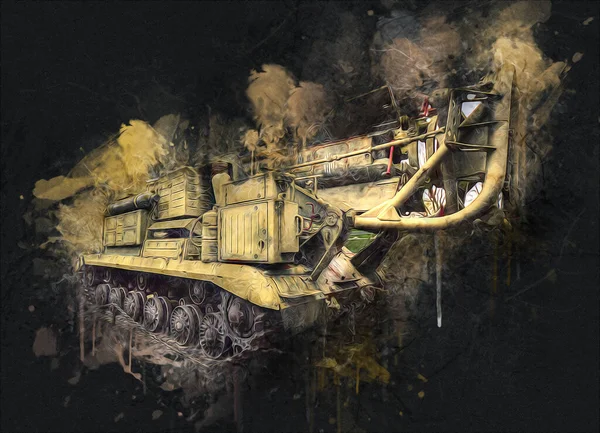 Uçaksavar füze tankı retro vintage