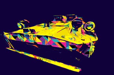 Bir amfibi piyade savaş tankı.