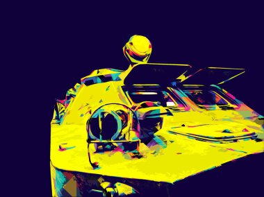 Bir amfibi piyade savaş tankı.