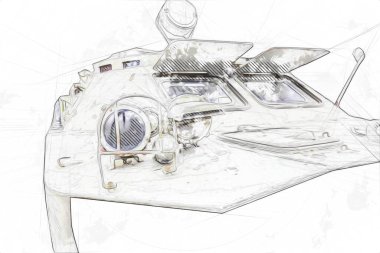 Bir amfibi piyade savaş tankı.