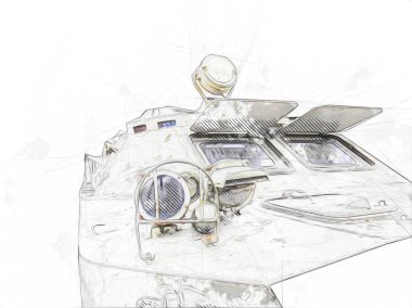 Bir amfibi piyade savaş tankı.