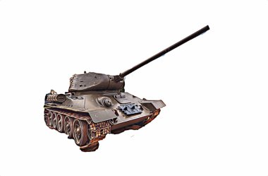 Vintage tank izole çizim sanat illüstrasyonu