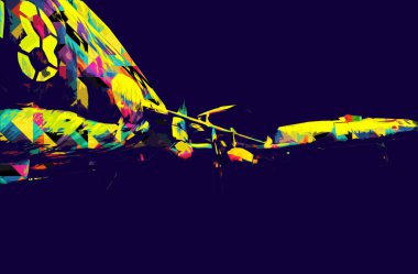 Amerikan savaş uçağı resim sanatı klasiği çiziyor.