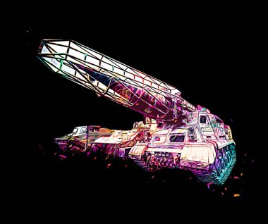 Uçaksavar füze tankı retro vintage