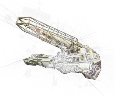 Uçaksavar füze tankı retro vintage