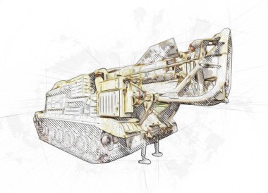 Uçaksavar füze tankı retro vintage