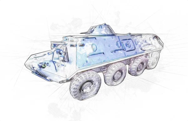 장갑차 역고풍 스러운 — 스톡 사진