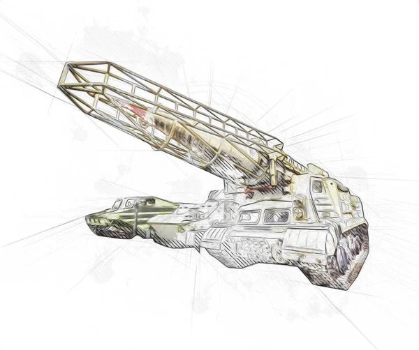 Uçaksavar füze tankı retro vintage