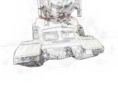 Uçaksavar füze tankı retro vintage