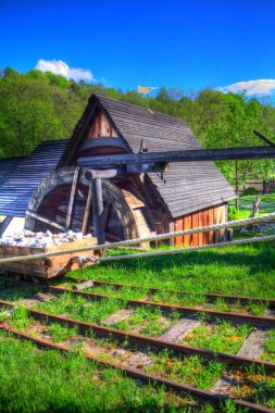Gümüş, altın, bakır madeni, ortaçağ tarihi sanat illüstrasyonu antika eskiz.