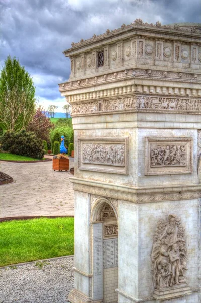 Arc Triomphe Carrousel Arco Triunfal París Situado Place Carrousel Paisaje — Foto de Stock