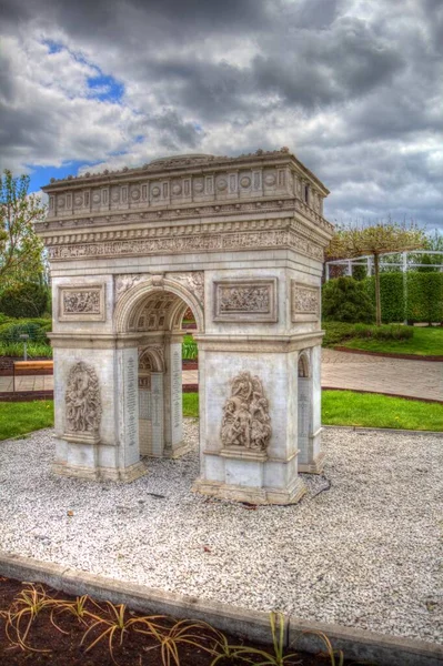 Arco Triunfo Carrossel Arco Triunfal Paris Localizado Place Carrousel Paisagem — Fotografia de Stock