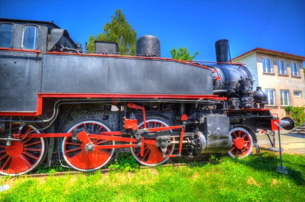 01Dampflokomotive Fährt Durch Die Wüste Kunst Illustration Zeichnung Skizze Antik — Stockfoto