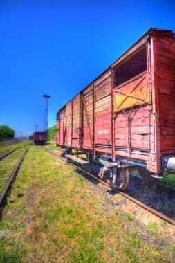 Eski tren vagonu, tren, sanat, illüstrasyon, çizim, eskiz, antika, antika, antika.