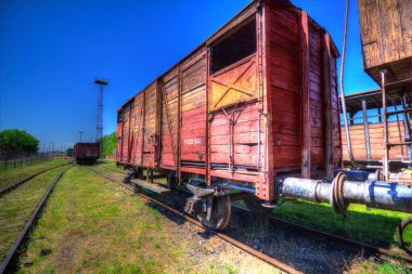 Eski tren vagonu, tren, sanat, illüstrasyon, çizim, eskiz, antika, antika, antika.