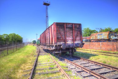 Eski tren vagonu, tren, sanat, illüstrasyon, çizim, eskiz, antika, antika, antika.