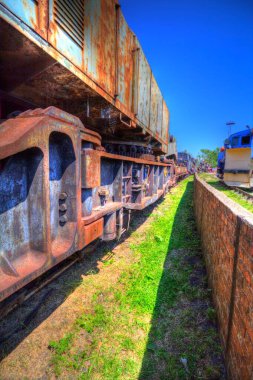 Eski tren vagonu, tren, sanat, illüstrasyon, çizim, eskiz, antika, antika, antika.