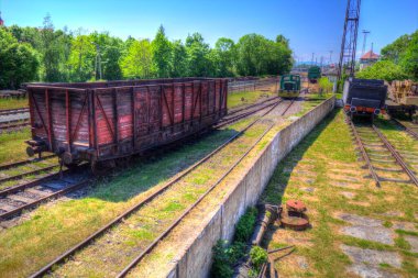 Eski tren vagonu, tren, sanat, illüstrasyon, çizim, eskiz, antika, antika, antika.