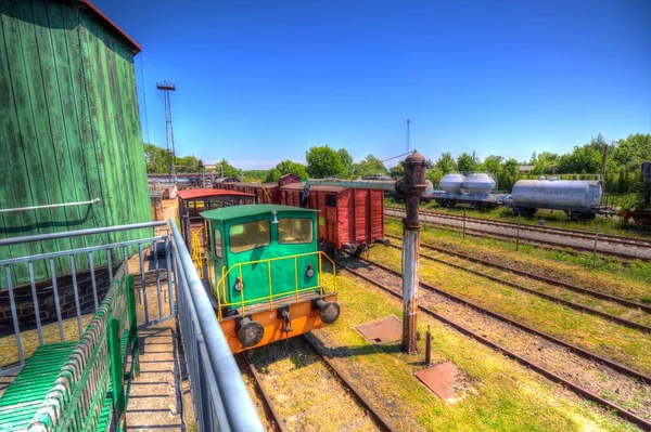 Viejo Vagón Mercancías Ferroviarias Tren Arte Ilustración Dibujo Boceto Antiguo —  Fotos de Stock