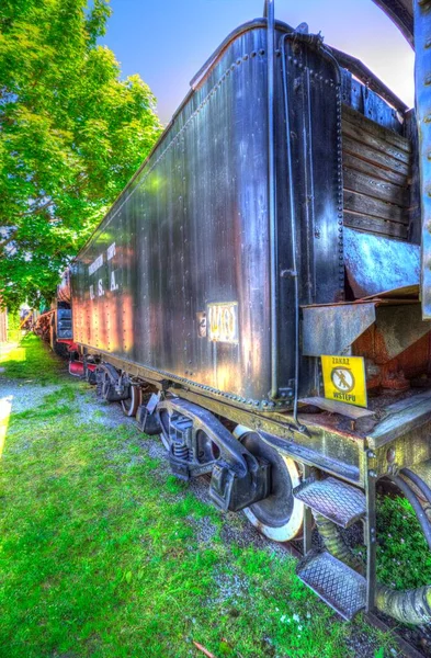 Stary Wagon Towarowy Pociąg Sztuka Ilustracja Rysunek Szkic Antyk Retro — Zdjęcie stockowe