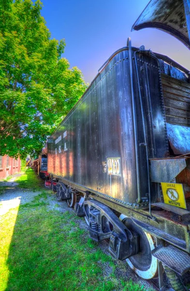 Stary Wagon Towarowy Pociąg Sztuka Ilustracja Rysunek Szkic Antyk Retro — Zdjęcie stockowe