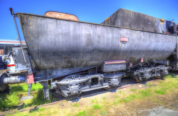 Charcoal Train Locomotive Steam Photography Rusty Wagon Train Art Illustration — Stock Photo, Image