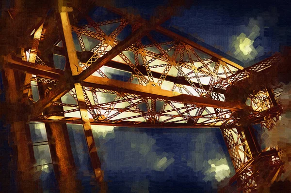 Paris Konst Design Illustration Frankrike Eiffel Torn Fotografi — Stockfoto