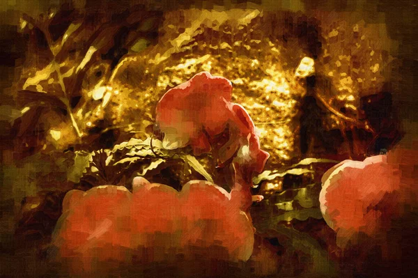 Орхідея Квітуча Орхідея Квітка Зеленим Листям Ілюстрація Малюнок Ескіз Антикваріат — стокове фото
