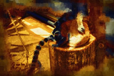 Bir grup dinlenen lemurlar katta, illüstrasyon, çizim, eskiz, antika, antika, antika.