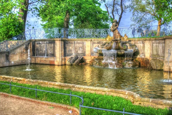 Stadsgezicht Van Dresden Elbe Rivier Augustus Bridge Dresden Saksen Duitsland — Stockfoto