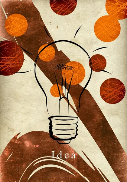 Light bulb business idea — Stock Photo, Image