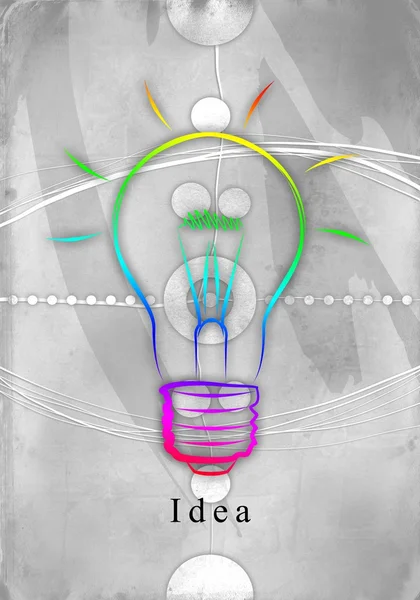 Light bulb business idea — Stock Photo, Image