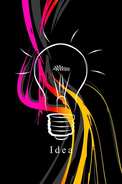 Lampadina business idea — Foto Stock