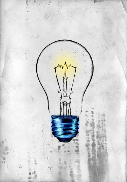 Λάμπα φωτός επιχειρηματική ιδέα — Φωτογραφία Αρχείου