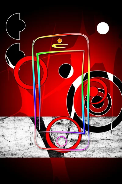 Moderno design arte isolamento smart phone — Foto Stock