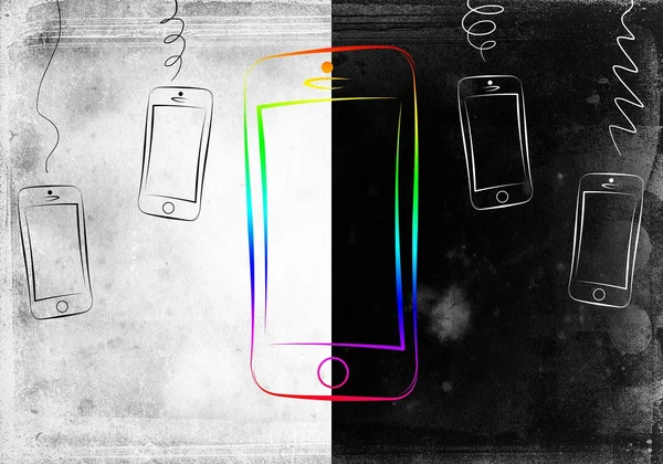 Modernes Design zur Isolation von Smartphones — Stockfoto