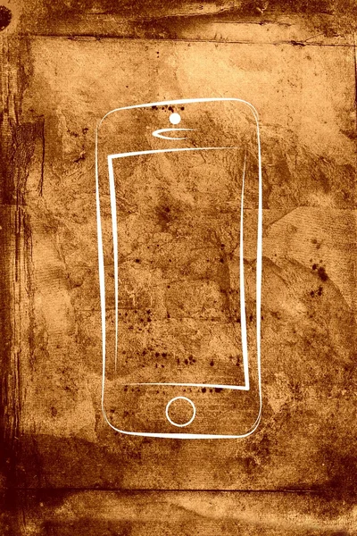 Moderno design arte isolamento smart phone — Foto Stock