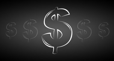 eğlenceli sanat işareti koleksiyonu - dolar