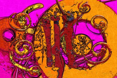 Afrika neden etnik retro vintage