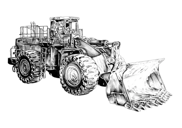 Loader illustratie tekening kunst — Stockfoto