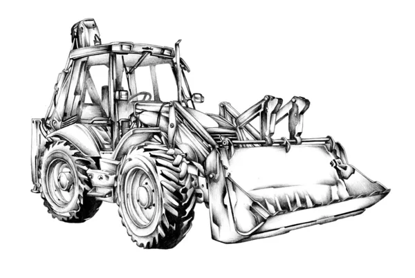 Loader illustratie tekening kunst — Stockfoto