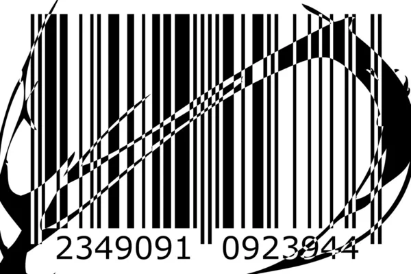 Barcode design art idee — Stockfoto