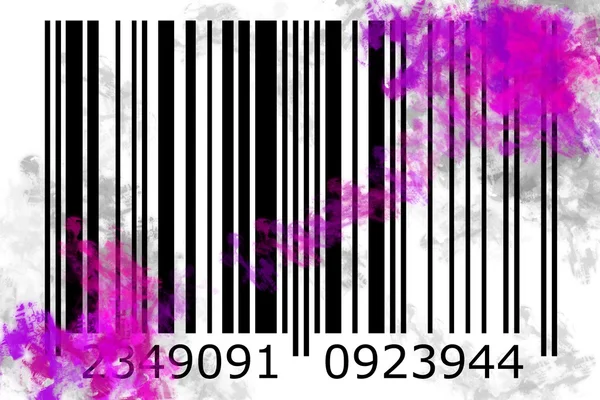 Barcode design art idee — Stockfoto