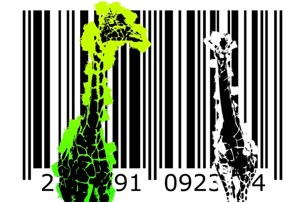 Barcode design konst idé — Stockfoto