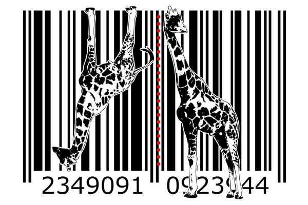Barcode design art idea — Stock Photo, Image