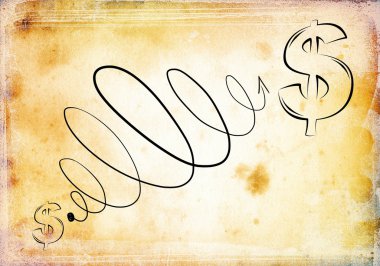 eğlenceli sanat işareti koleksiyonu - dolar