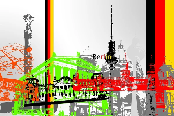 Berlin art design illustration — Stock Photo, Image