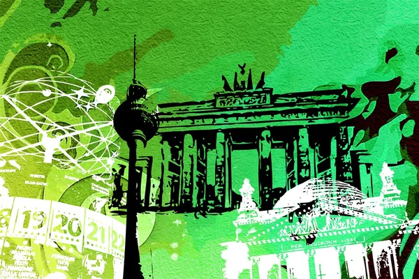 Berlin art design illustration — Stock Photo, Image